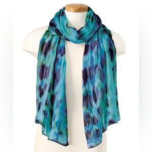 Signals Watercolor Silk Scarf